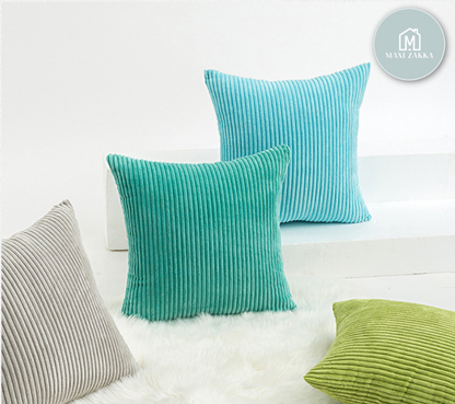 Nordic Pillow Case Cover Cushion Cover Throw Pillow Case Cover Zipper Pillowcase Solid Color Stripe Design