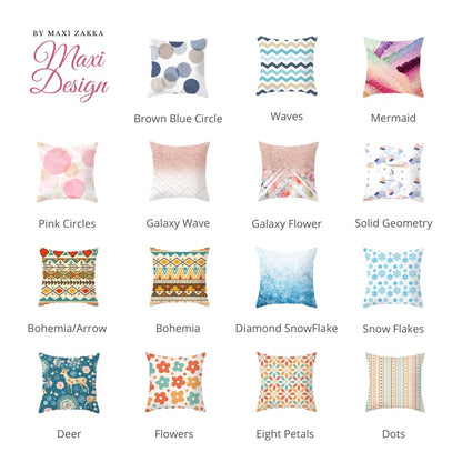 Pillow Case Cover Cushion Cover 45 x 45 cm Throw Pillow Case Cover Zipper Pillow Case Covers