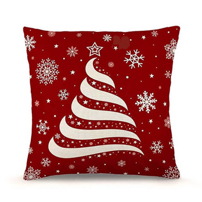 🇸🇬 SG Seller Christmas Decoration Red Cushion Cover 45 x 45 cm Throw Pillow Sofa Pillow Cover Case Single Sided Print