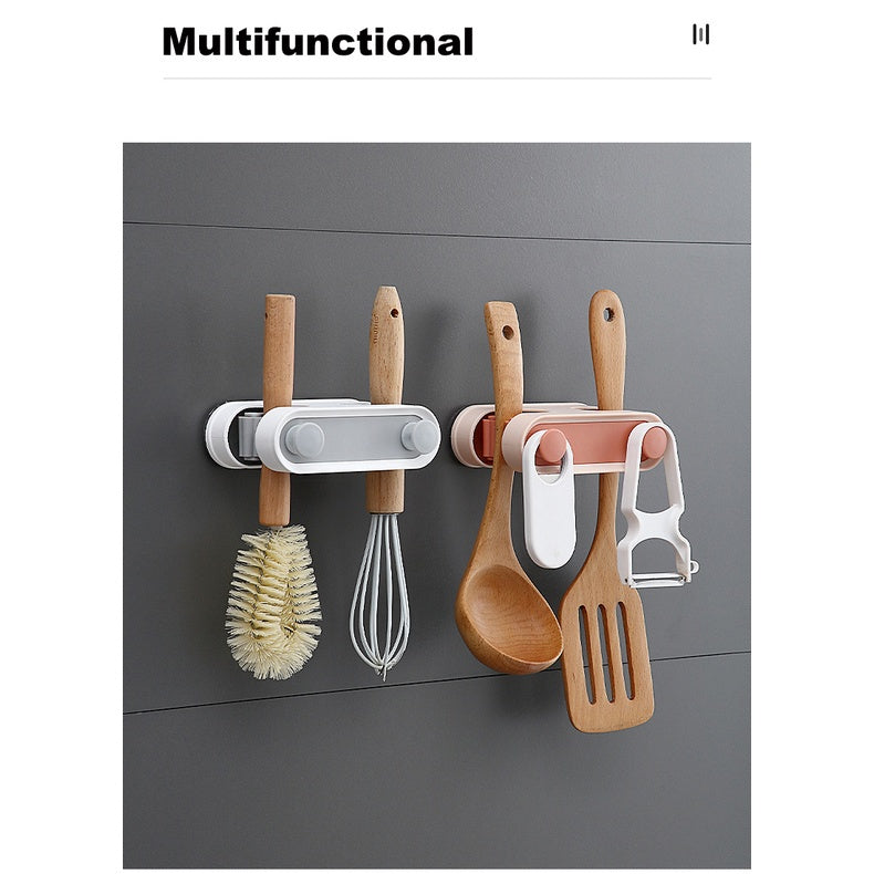 Bathroom Self Adhesive Broom Mop Holder Shelf Storage Holders Racks Paste Hooks Wall Mounted Stand Self Adhesive