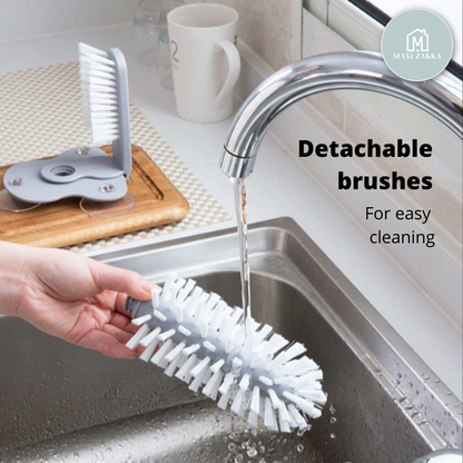 Water Bottle Brush Cup Washer Cup Cleaner For Sink Cleaning Gadgets Baby Bottle Glass Washer Scrubber