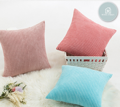 Nordic Pillow Case Cover Cushion Cover Throw Pillow Case Cover Zipper Pillowcase Solid Color Stripe Design