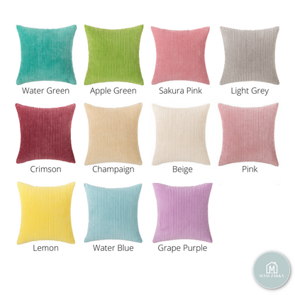 Nordic Pillow Case Cover Cushion Cover Throw Pillow Case Cover Zipper Pillowcase Solid Color Stripe Design