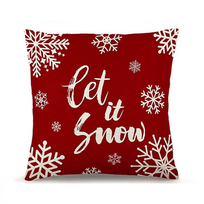 🇸🇬 SG Seller Christmas Decoration Red Cushion Cover 45 x 45 cm Throw Pillow Sofa Pillow Cover Case Single Sided Print