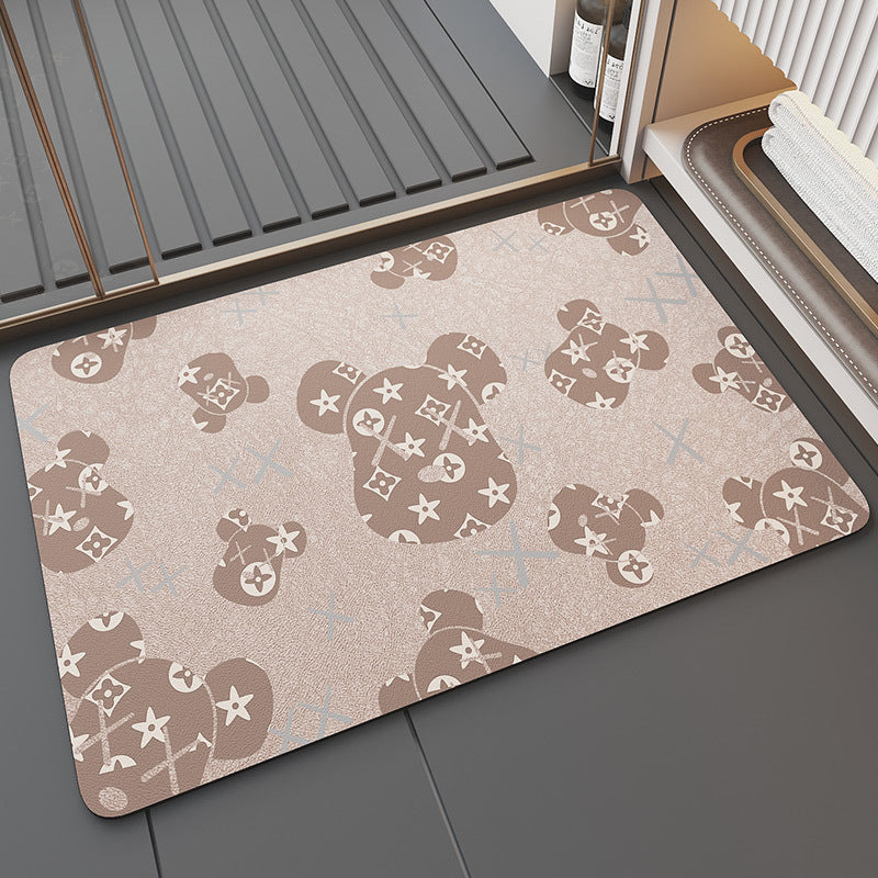 New Generation Absorbent Soft Anti-Slip Diatomite Floor Mat - Bears Designs