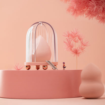 Birdcage Makeup Sculpting Blending Sponge Beauty Blender Cosmetic Powder Puff Stand Holder Organizer Shelf