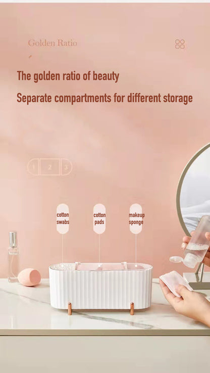 Anti-dust Waterproof Cotton Pad Cotton Swab Makeup Sponge Lipstick Hair Accessories Dustproof Storage Box Container