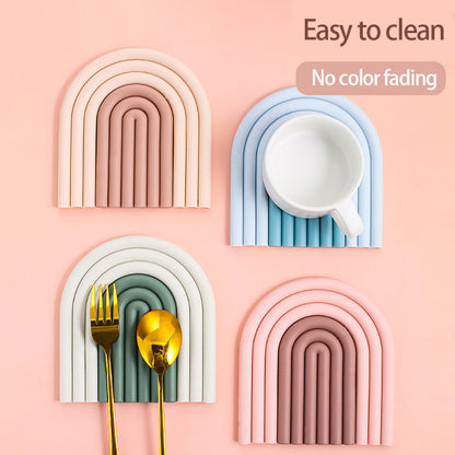 Kitchen Pads Coasters Anti Scalding Dining Table Mat Pot Bowl Mat Pad Non-slip Heat Resistant