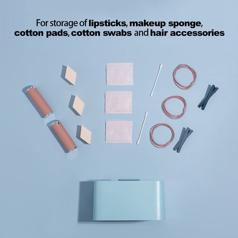 Anti-dust Waterproof Cotton Pad Cotton Swab Makeup Sponge Lipstick Hair Accessories Dustproof Storage Box Container