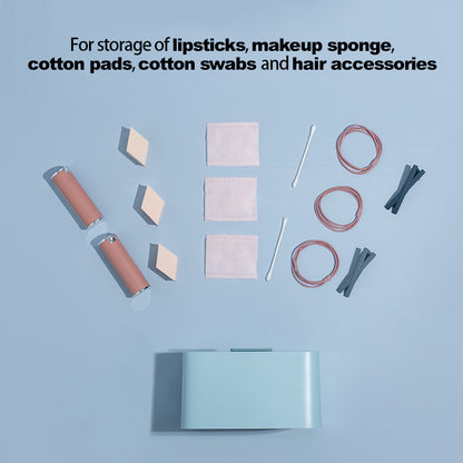 Anti-dust Waterproof Cotton Pad Cotton Swab Makeup Sponge Lipstick Hair Accessories Dustproof Storage Box Container