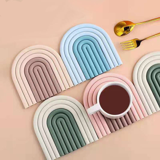 Kitchen Pads Coasters Anti Scalding Dining Table Mat Pot Bowl Mat Pad Non-slip Heat Resistant