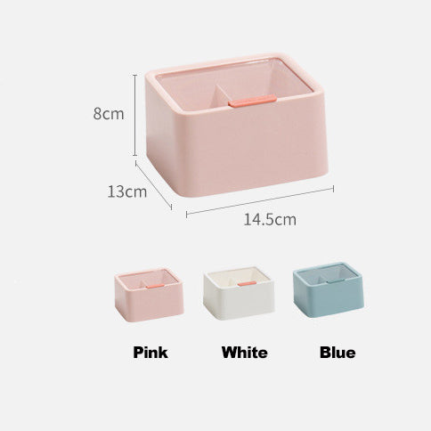 Anti-dust Waterproof Cotton Pad Cotton Swab Makeup Sponge Lipstick Hair Accessories Dustproof Storage Box Container