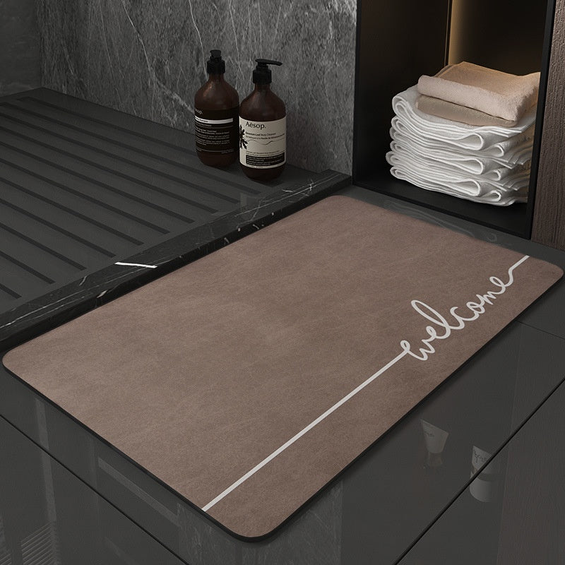 New Generation Absorbent Soft Anti-Slip Diatomite Floor Mat - Welcome Designs