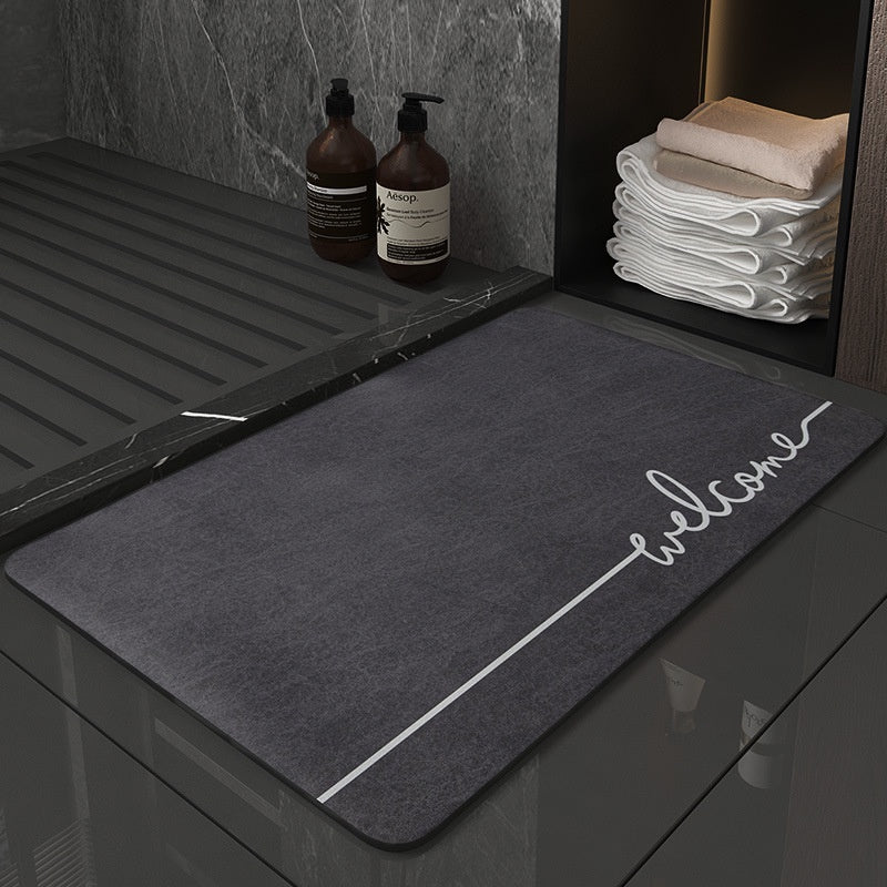 New Generation Absorbent Soft Anti-Slip Diatomite Floor Mat - Welcome Designs