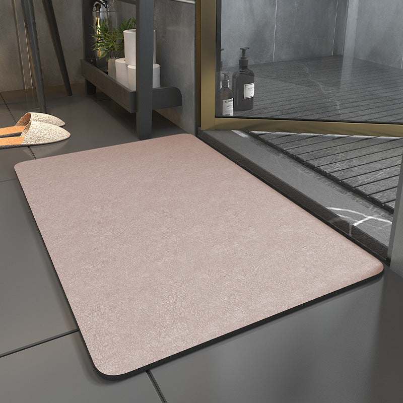 New Generation Absorbent Soft Anti-Slip Diatomite Floor Mat - Solid Color Designs