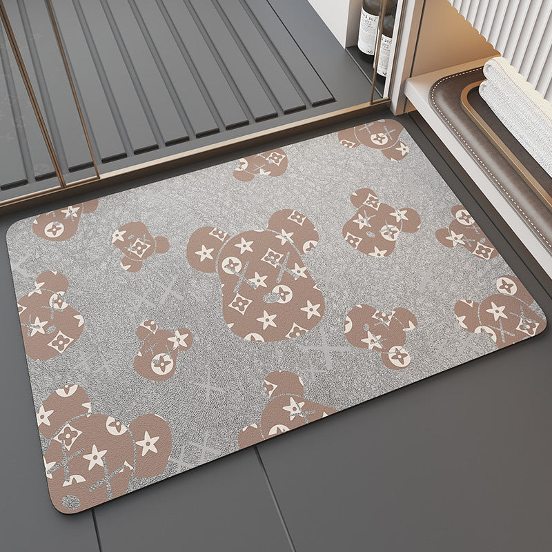 New Generation Absorbent Soft Anti-Slip Diatomite Floor Mat - Bears Designs