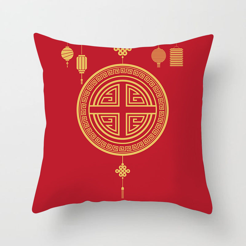 New Year Chinese New Year fashion festive pillow sets red festive New Year cushion cushions