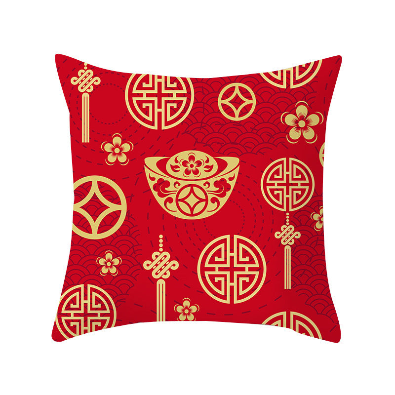 New Year Chinese New Year fashion festive pillow sets red festive New Year cushion cushions