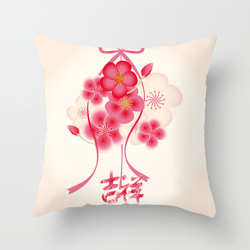 New Year Chinese New Year fashion festive pillow sets red festive New Year cushion cushions