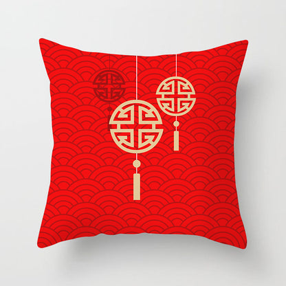 New Year Chinese New Year fashion festive pillow sets red festive New Year cushion cushions